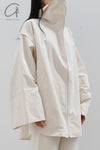 SWAYINGKNIT Oversized trench coat SW22AW1T95 warm white